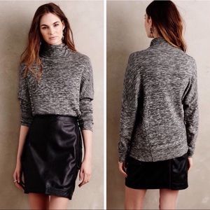 Anthropologie Gray turtleneck sweater